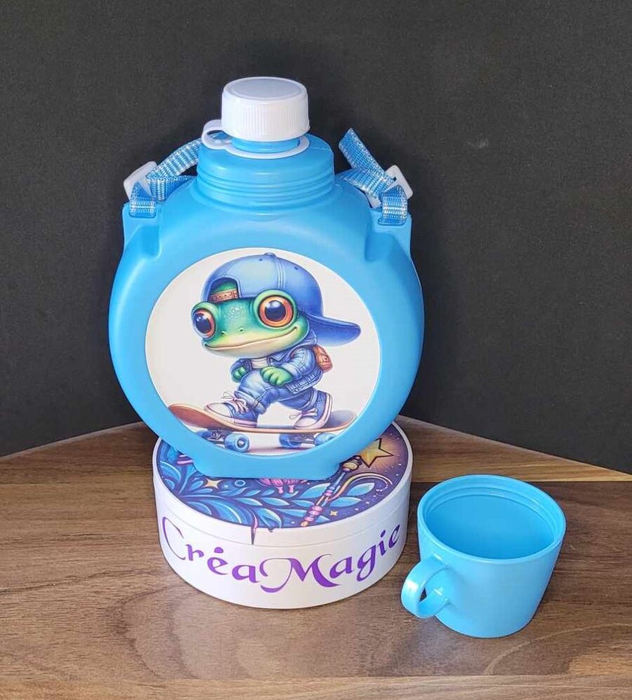 Gourde d'eau pour enfant - bleu